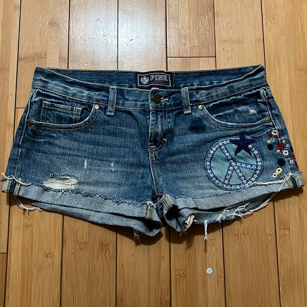 Pink Jean Shorts